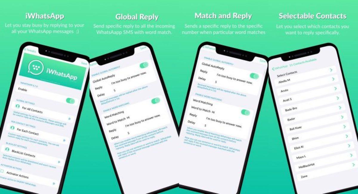 WhatsApp Mesajlarını Otomatik Yanıtlayabilen Tweak: iWhatsApp