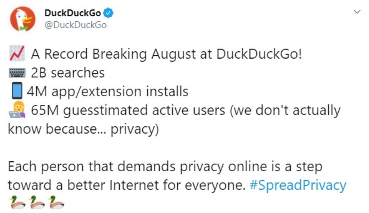 Gizlilik Odaklı Arama Motoru DuckDuckGo, Kullanıcıların Favorisi Haline Gelmeye Başladı
