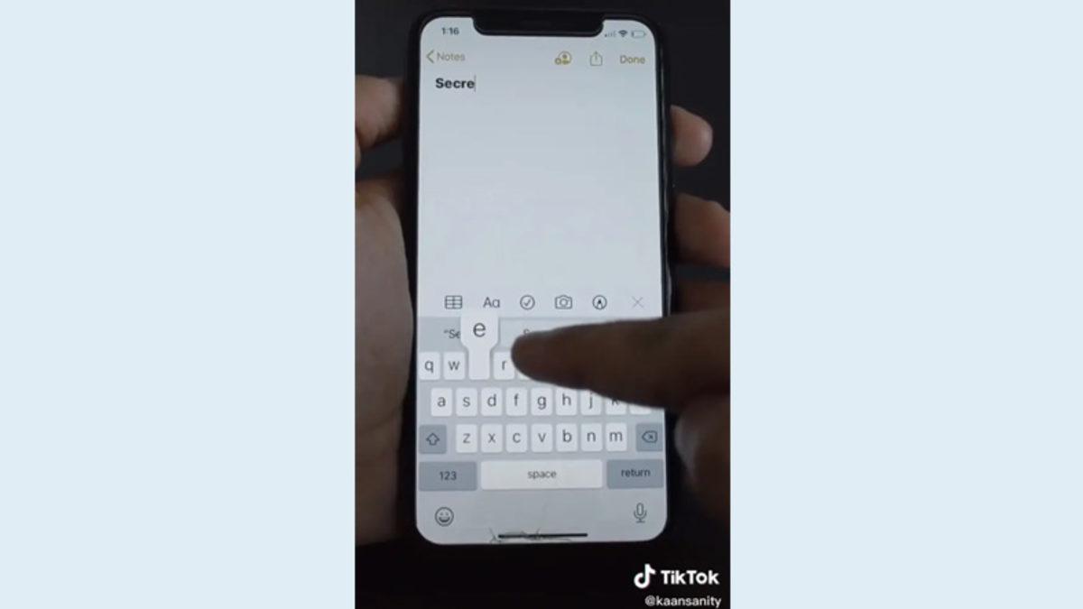 TikTok’ta Ortaya Çıkan ve iPhone’da Gizli Mesajlaşmaya İzin Veren Notlar Hilesi