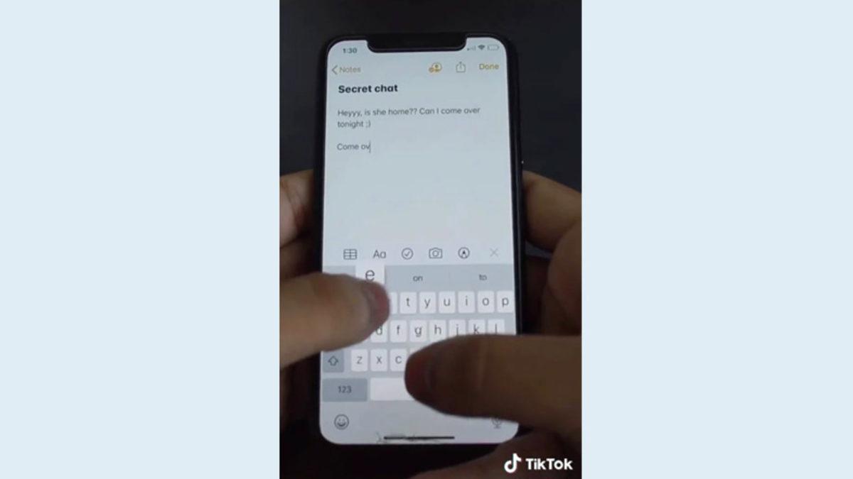 TikTok’ta Ortaya Çıkan ve iPhone’da Gizli Mesajlaşmaya İzin Veren Notlar Hilesi