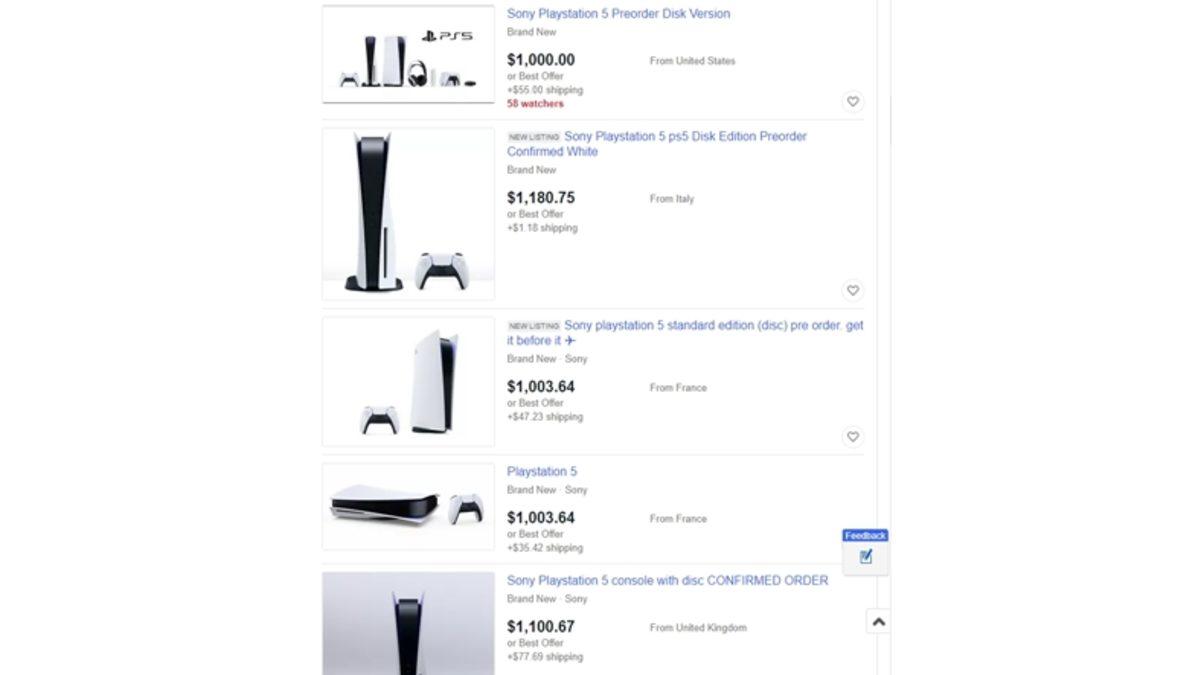 eBay’de Bir PlayStation 5 Ön Siparişine 25 Bin Dolar Teklif Edildi
