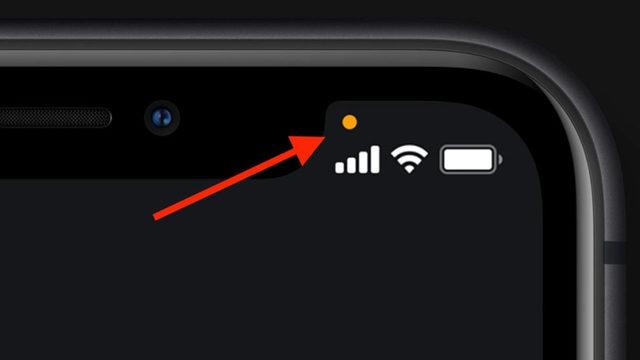 iOS 14’le Birlikte iPhone’ların Ekranında Beliren Turuncu Renkli Nokta Ne İşe Yarıyor?