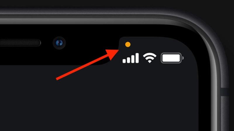 iOS 14’le Birlikte iPhone’ların Ekranında Beliren Turuncu Renkli Nokta Ne İşe Yarıyor?