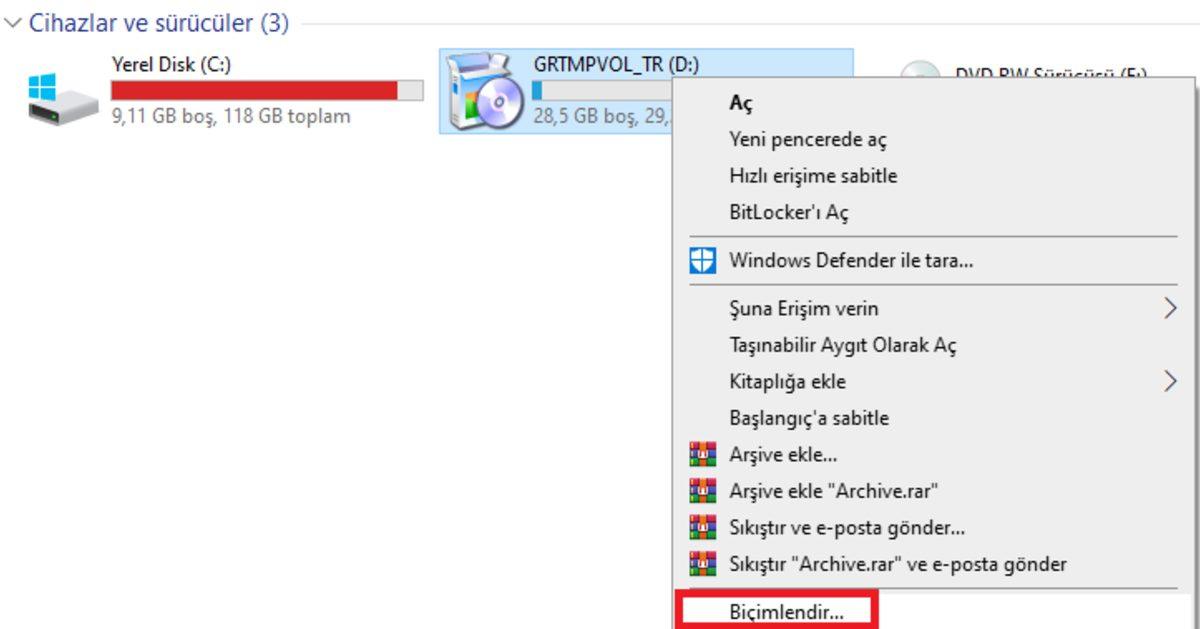 USB Flash Bellek Biçimlendirme Nedir, Nasıl Yapılır?