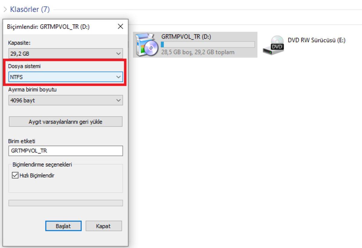 USB Flash Bellek Biçimlendirme Nedir, Nasıl Yapılır?
