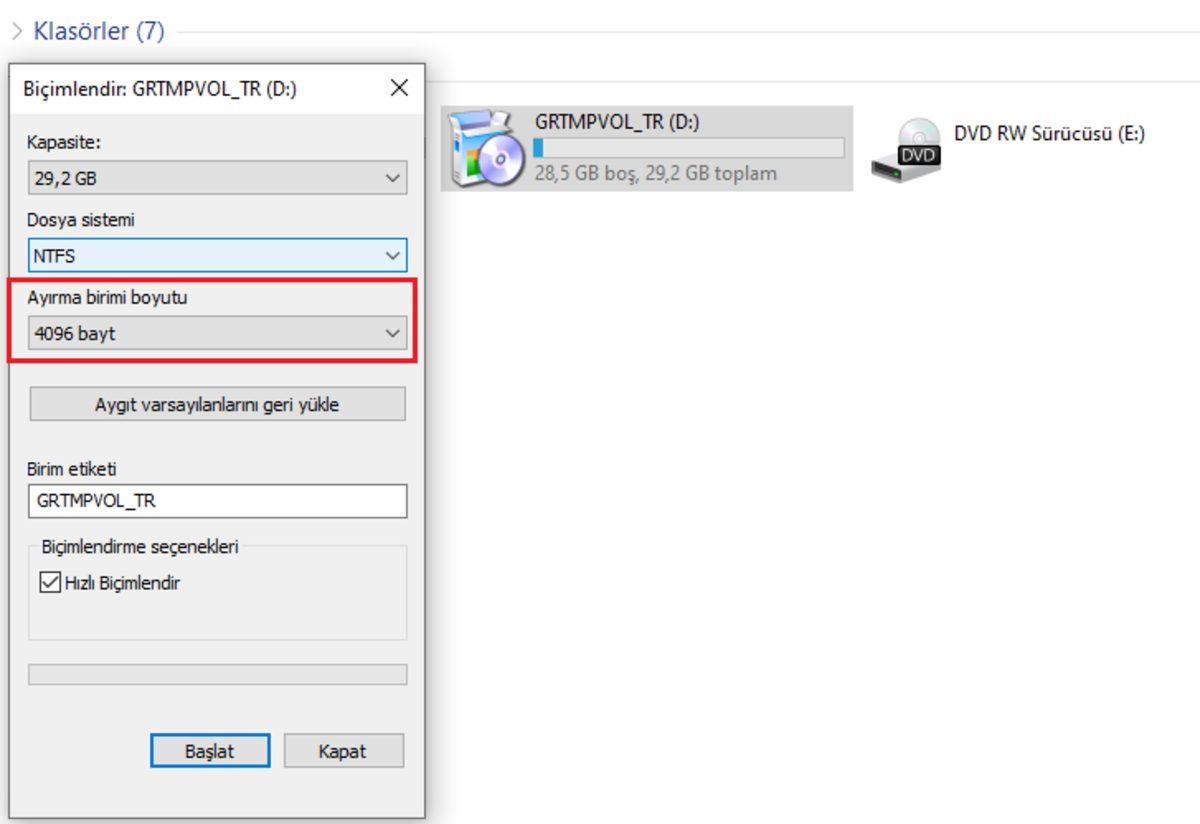 USB Flash Bellek Biçimlendirme Nedir, Nasıl Yapılır?