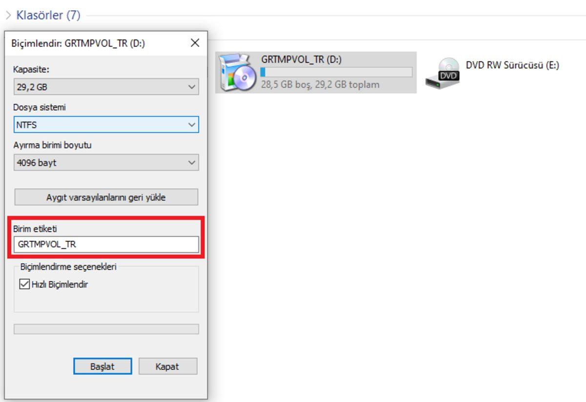 USB Flash Bellek Biçimlendirme Nedir, Nasıl Yapılır?