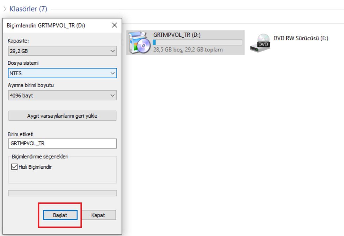USB Flash Bellek Biçimlendirme Nedir, Nasıl Yapılır?