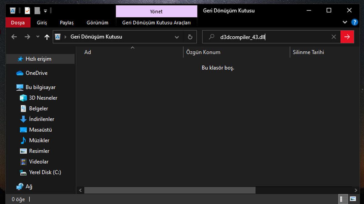 d3dcompiler_43.dll Bulunamadı Hatası Nasıl Çözülür?