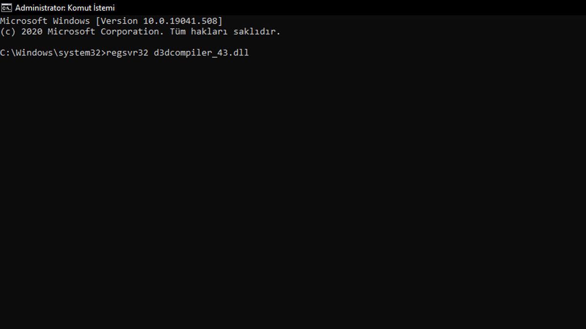 d3dcompiler_43.dll Bulunamadı Hatası Nasıl Çözülür?