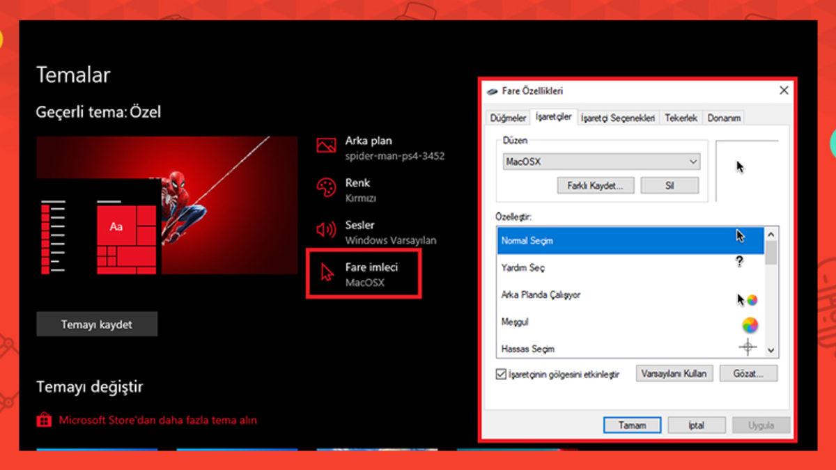 Windows 10’da Fare İmleci Nasıl Değiştirilir?