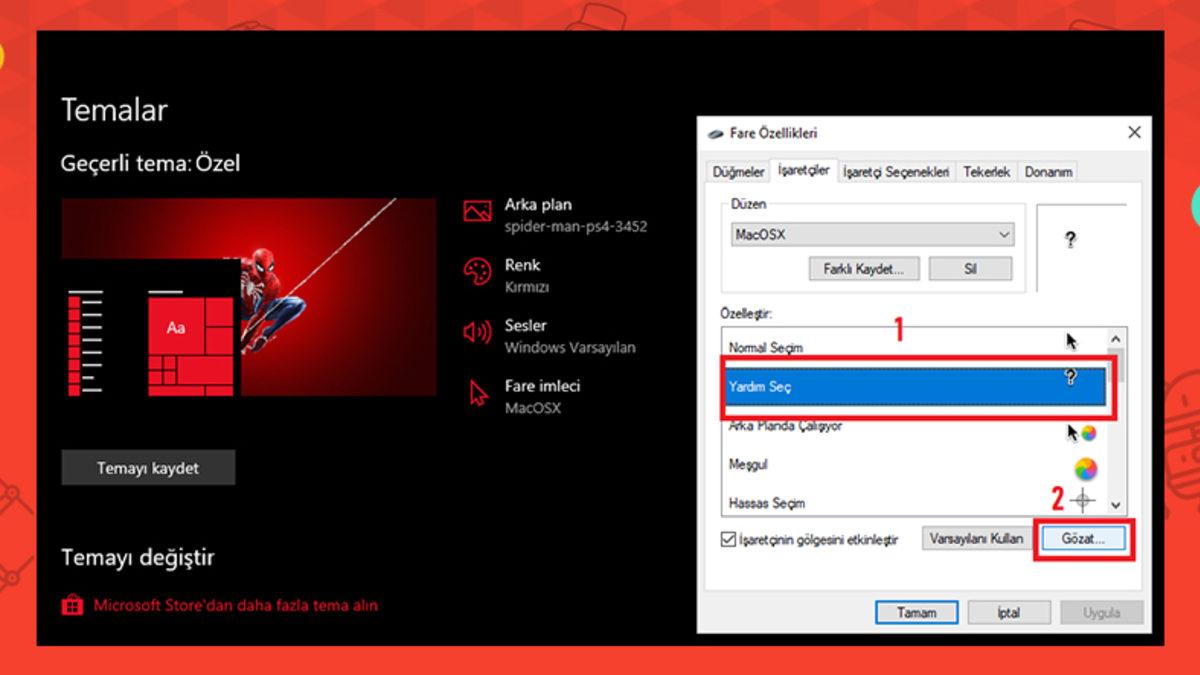 Windows 10’da Fare İmleci Nasıl Değiştirilir?
