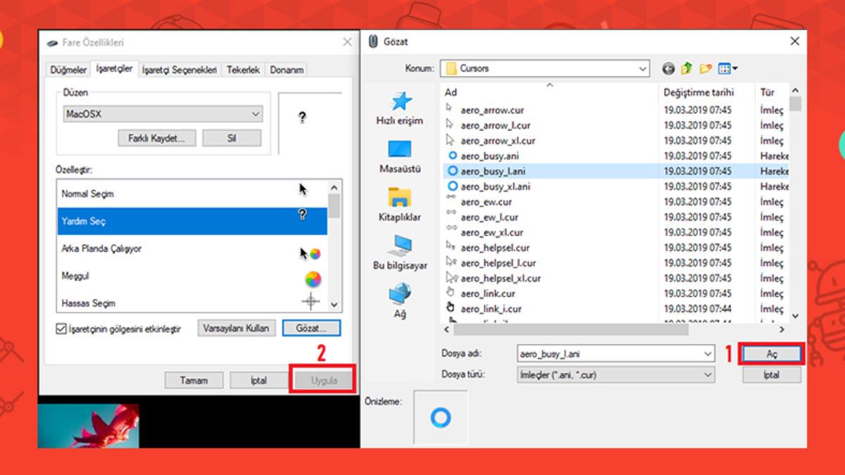 Windows 10’da Fare İmleci Nasıl Değiştirilir?