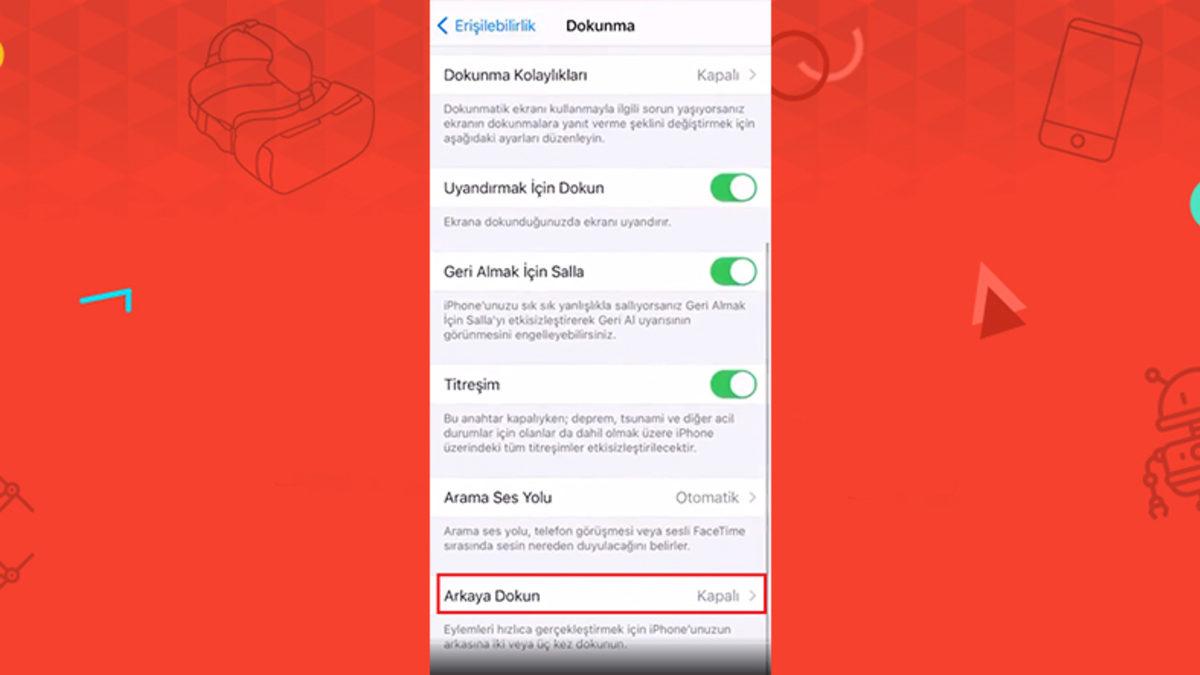 iPhone’un Arkasına Dokunarak Nasıl Ekran Görüntüsü Alınır?