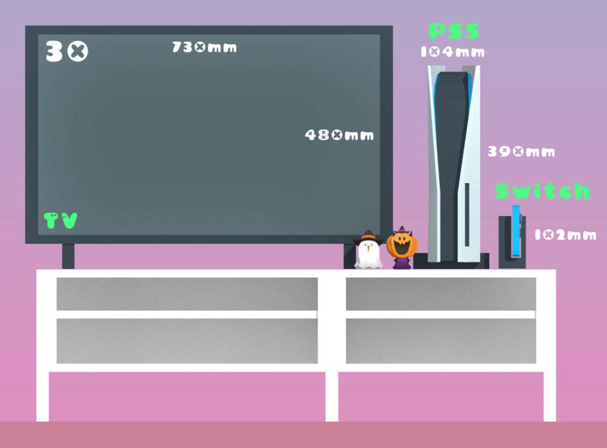 PS5’in Evin İçinde Ne Kadar Alan Kaplayacağını Gösteren İllüstrasyon Çalışmaları