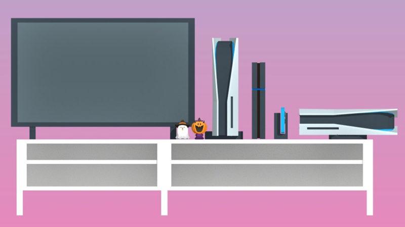 PS5’in Evin İçinde Ne Kadar Alan Kaplayacağını Gösteren İllüstrasyon Çalışmaları