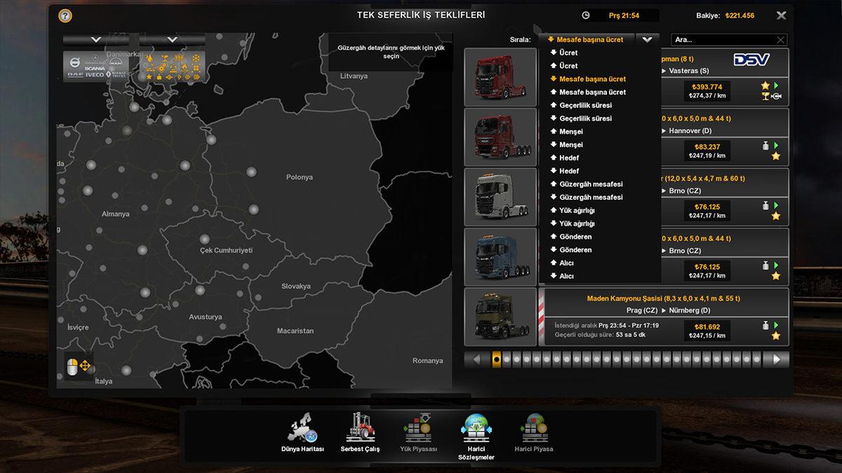 ETS 2 Tutkunları İçin Oyunu Daha Zevkli Hale Getirecek Tüyolar