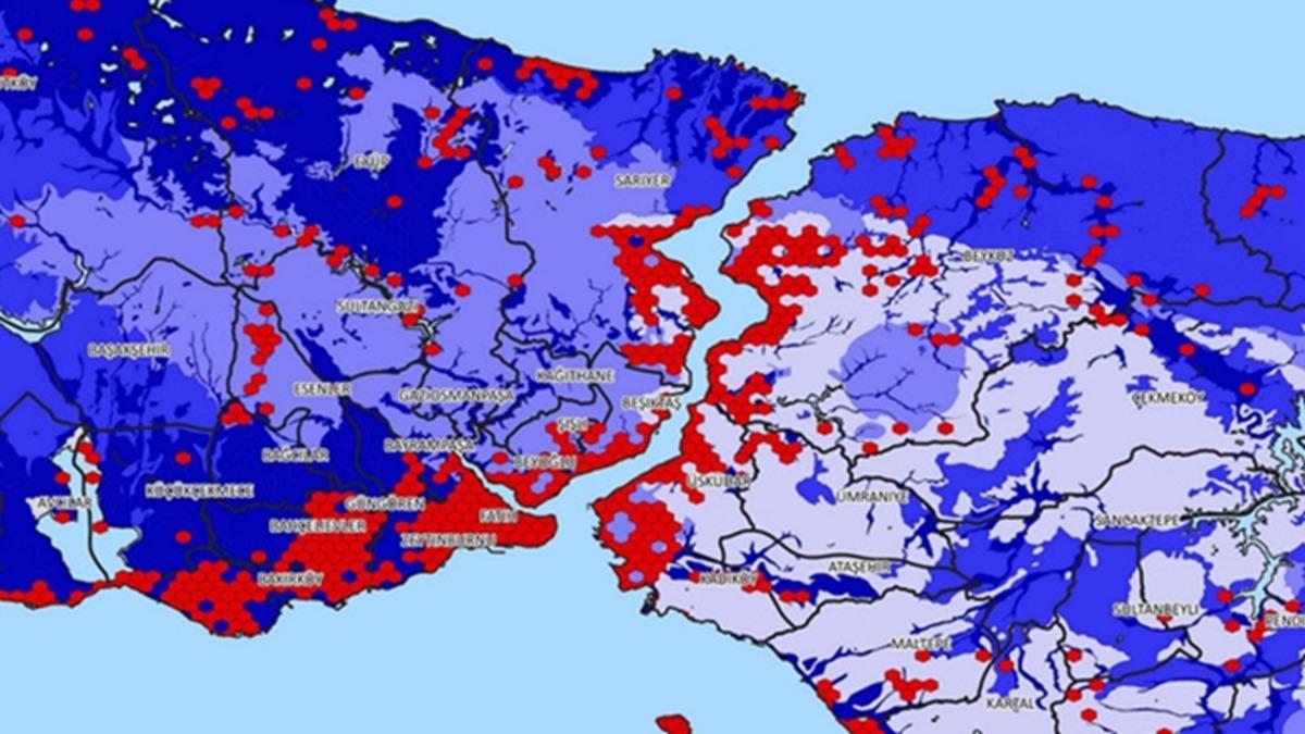 İstanbul’un Büyük Risk Altında Olduğunu Gösteren Deprem Haritası Yayınladı