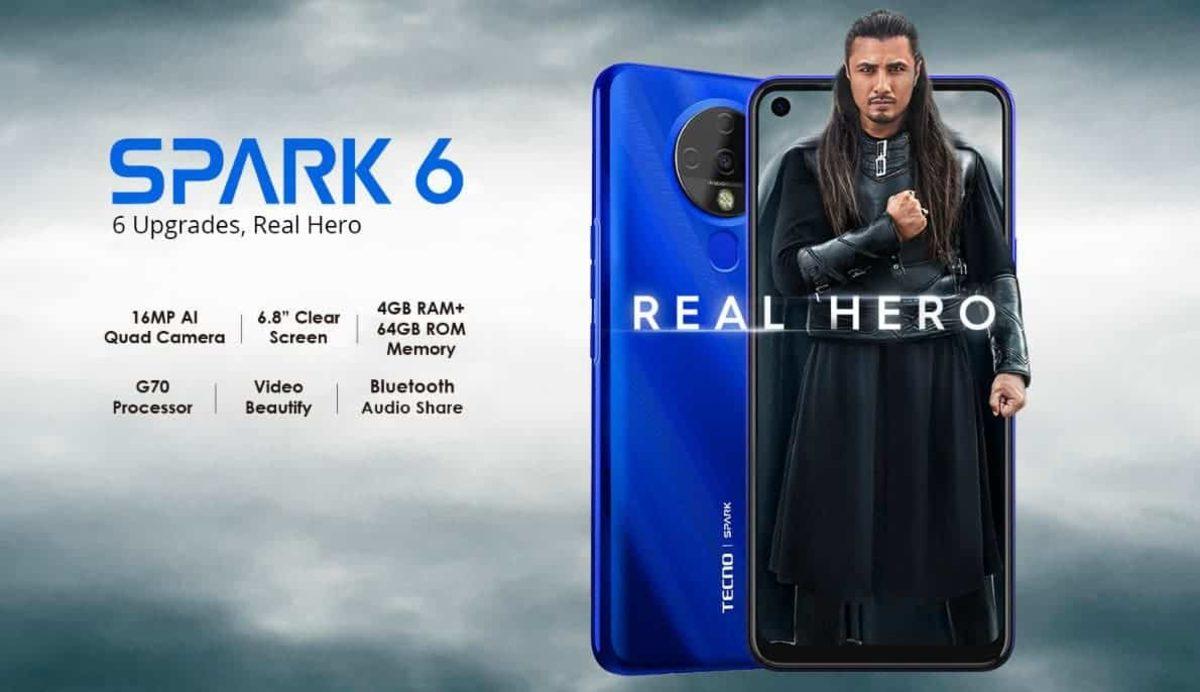 5000 mAh’lik Bataryaya Sahip Uygun Fiyatlı TECNO Spark 6 Tanıtıldı