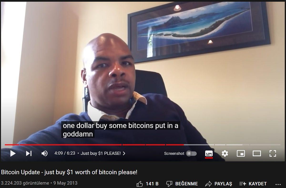 Bitcoin’i Daha 1 Dolarken Keşfedip YouTube Videosu Çeken Adam Şimdi Ne Yapıyor?