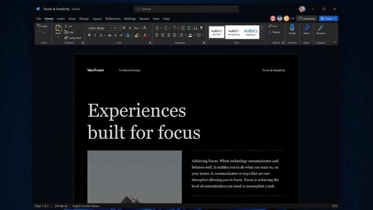 Microsoft Office Tasarımı Yenilendi: İşte Yeni Tasarımdan Ekran Görüntüleri