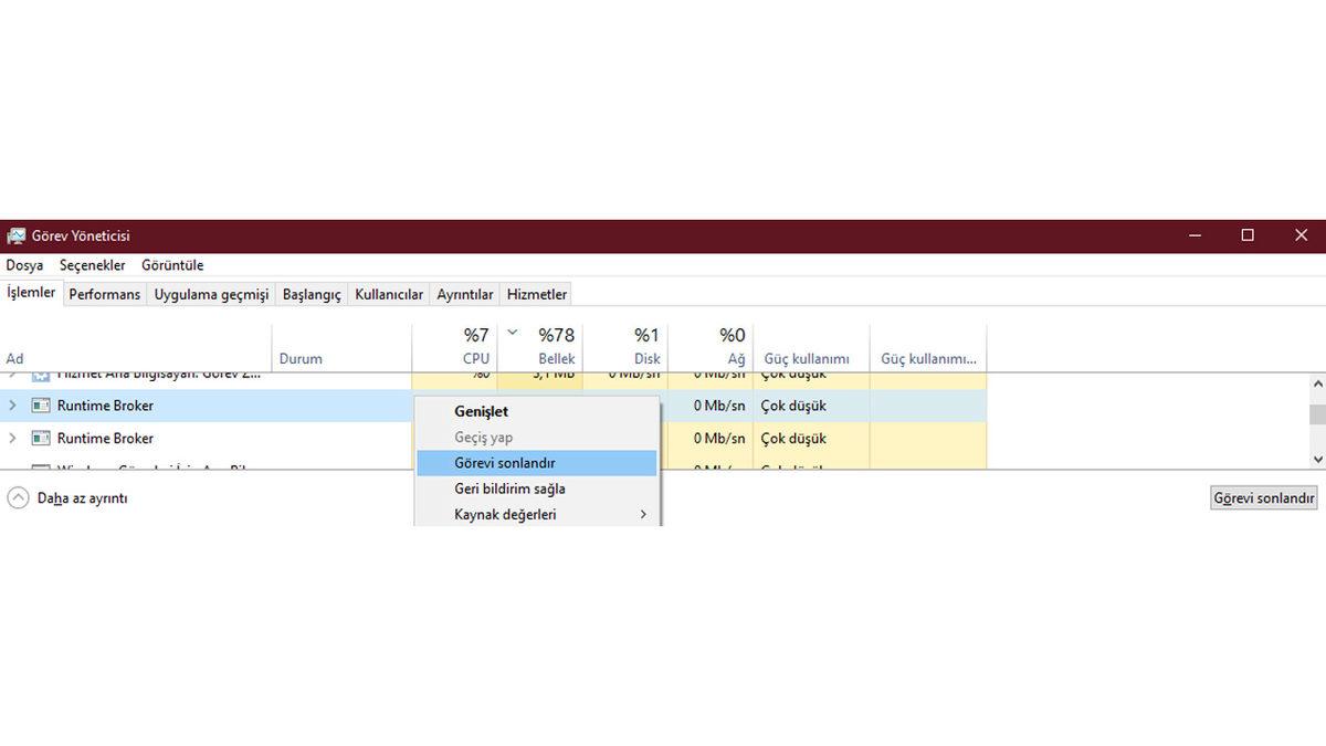 Runtime Broker Nedir, Virüs Olabilir mi?