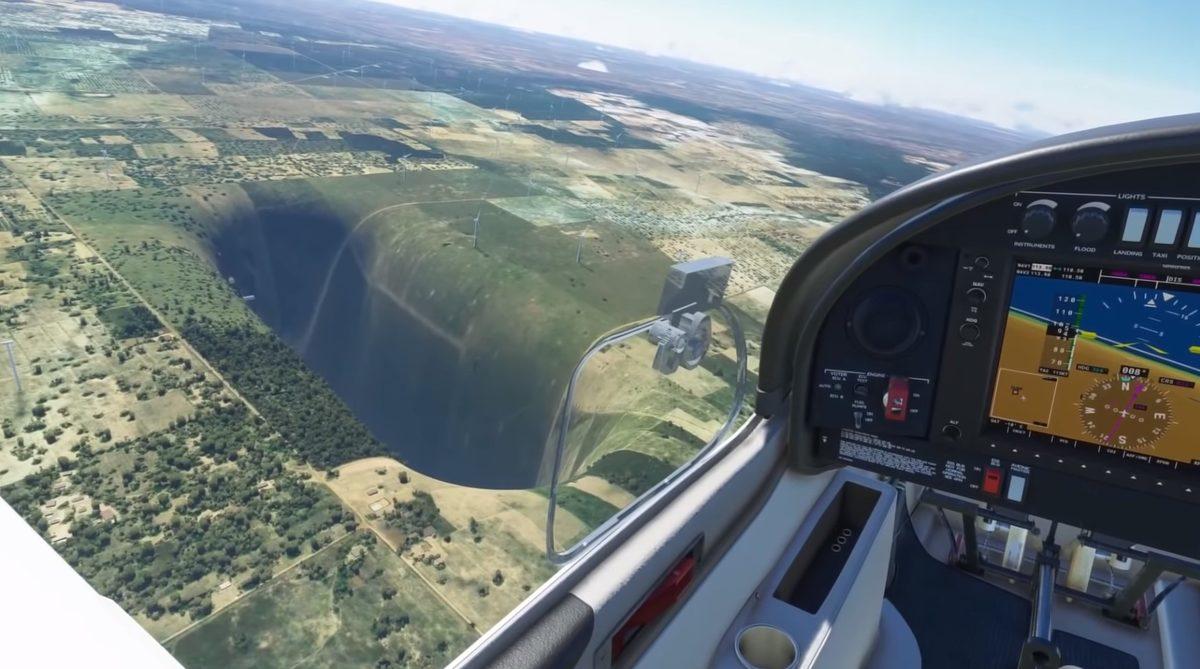Microsoft Flight Simulator’de Dibinde Havalimanı Bulunan Devasa Bir Çukur Keşfedildi (Video)