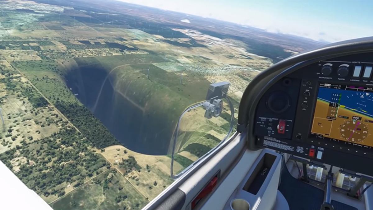 Microsoft Flight Simulator’de Dibinde Havalimanı Bulunan Devasa Bir Çukur Keşfedildi (Video)