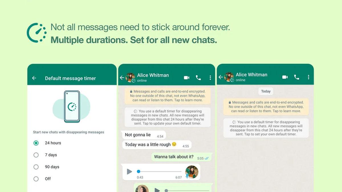 Zamanı Gelmişti: WhatsApp’ın Kaybolan Mesajlar Özelliğine İki Yeni Seçenek Geliyor