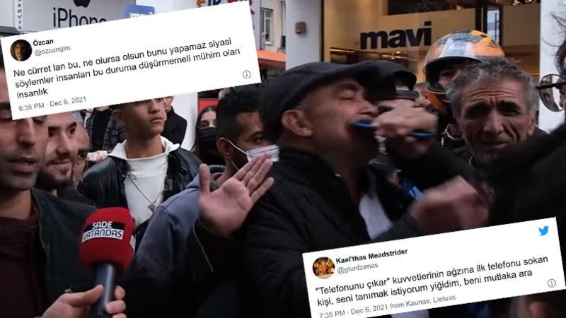 Böyle Olacağı Belliydi: ’Telefonunu Çıkar’ Diyen Adamın Ağzına Telefon Sokulan Video Viral Oldu, İşte Tepkiler