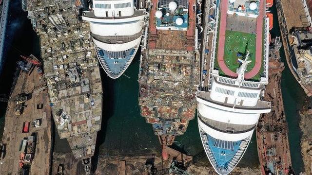 Salgın Nedeniyle İş Yapamayan Dev Yolcu Gemileri, İzmir’de Paramparça Edilecek