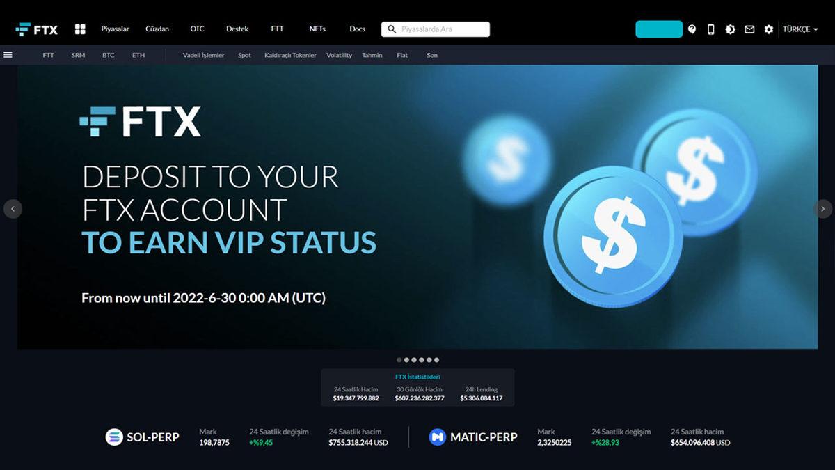 Binance ile Ortaklığı Olan Kripto Para Borsası FTX Exchange Türkiye’ye Geliyor