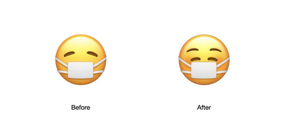 Apple, Maske Takmış Surat Emojisinde Ufak Bir Değişiklik Yaptı