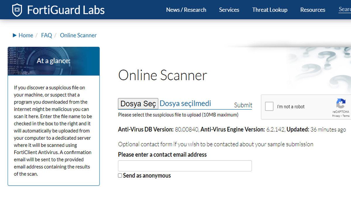 Dosyalara Online Virüs Taraması Yapabileceğiniz 6 İnternet Sitesi