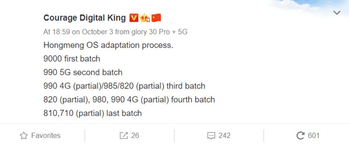 Hangi Huawei İşlemcili Telefonların HarmonyOS 2.0 Desteği Alacağı Ortaya Çıktı