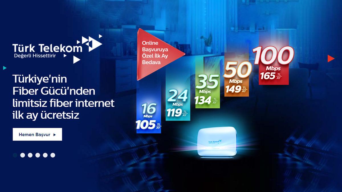 Türk Telekom Fiber İnternet Paketlerine Zam Yaptı: 100 Mbps İnternetin Kampanyalı Fiyatı 165 TL’yi Aştı