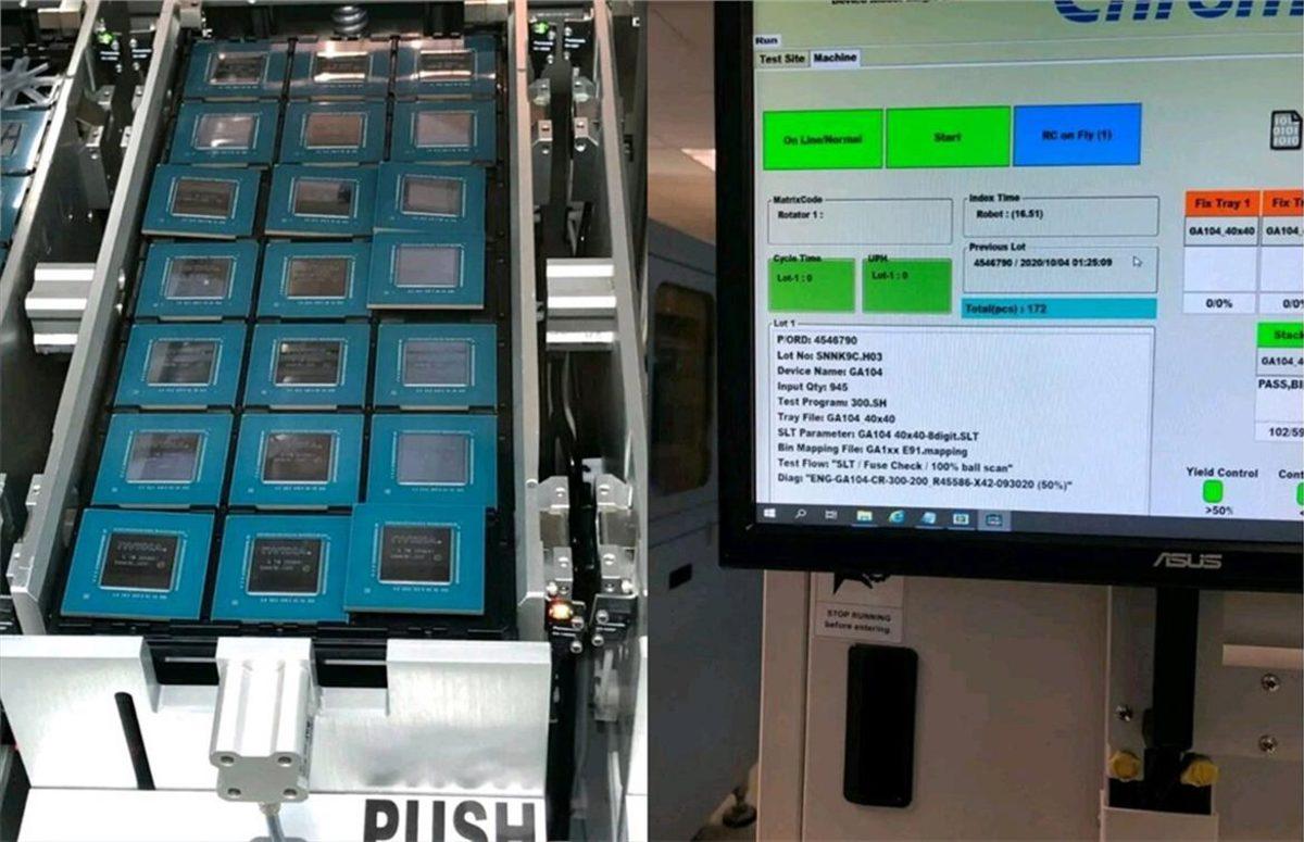 NVIDIA GeForce 3070 GPU’larının Değerlendirme Hattındaki Fotoğrafı Ortaya Çıktı