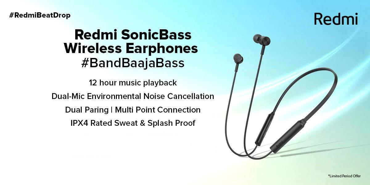 Redmi, Aşırı Uygun Fiyatlı Kablosuz Kulaklıkları SonicBass ve Earbuds 2c’yi Duyurdu