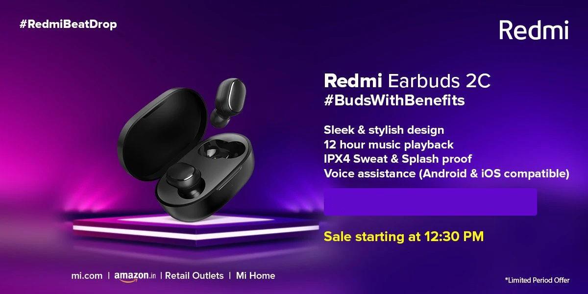 Redmi, Aşırı Uygun Fiyatlı Kablosuz Kulaklıkları SonicBass ve Earbuds 2c’yi Duyurdu