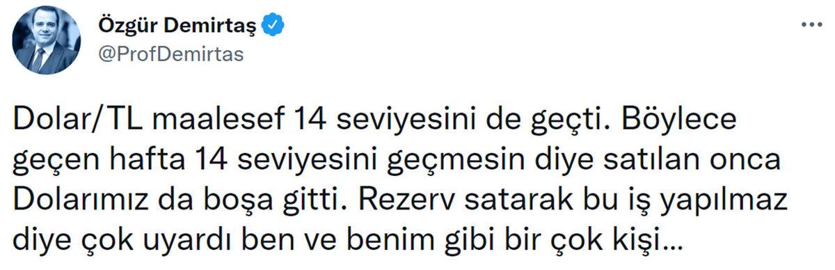 SON DAKİKA: Dolar, 14 TL’yi Aştı