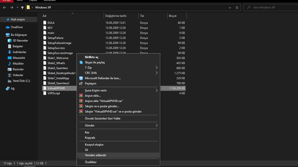 Windows 10 Üzerinde Windows XP Sanal Makinesi Nasıl Kurulur?
