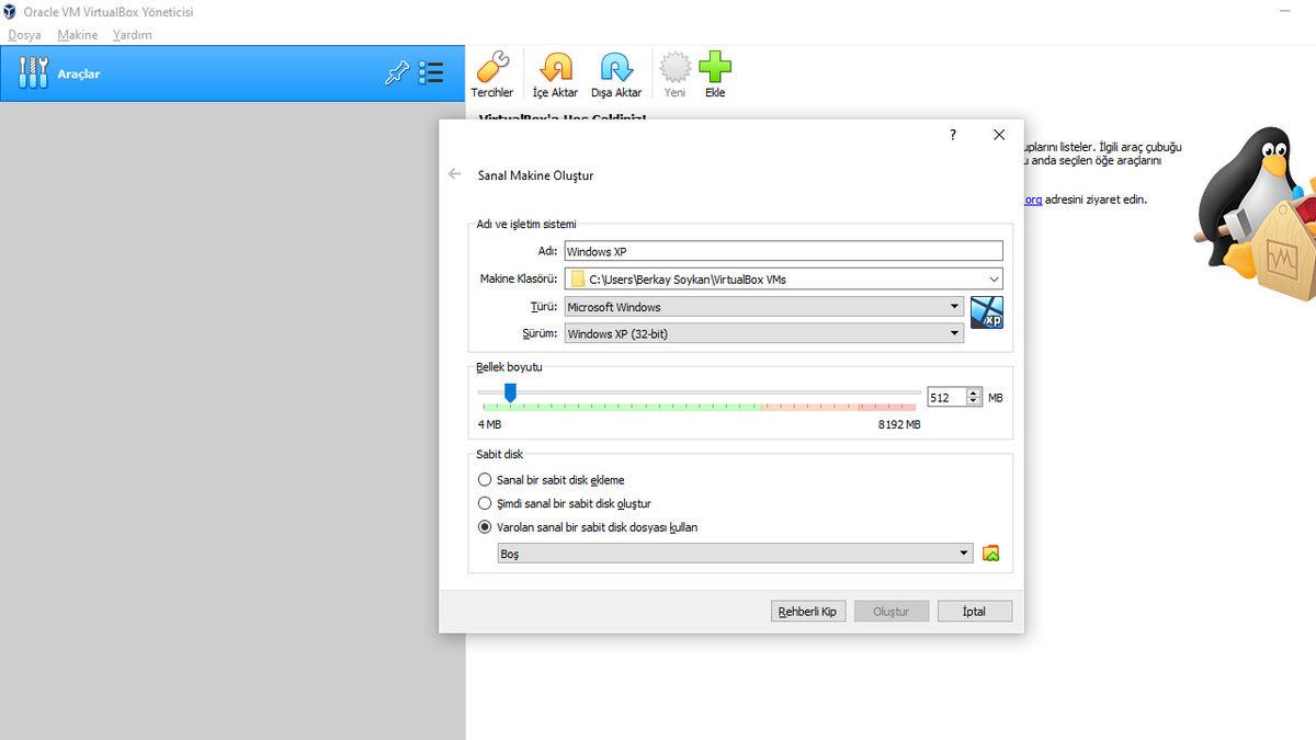 Windows 10 Üzerinde Windows XP Sanal Makinesi Nasıl Kurulur?