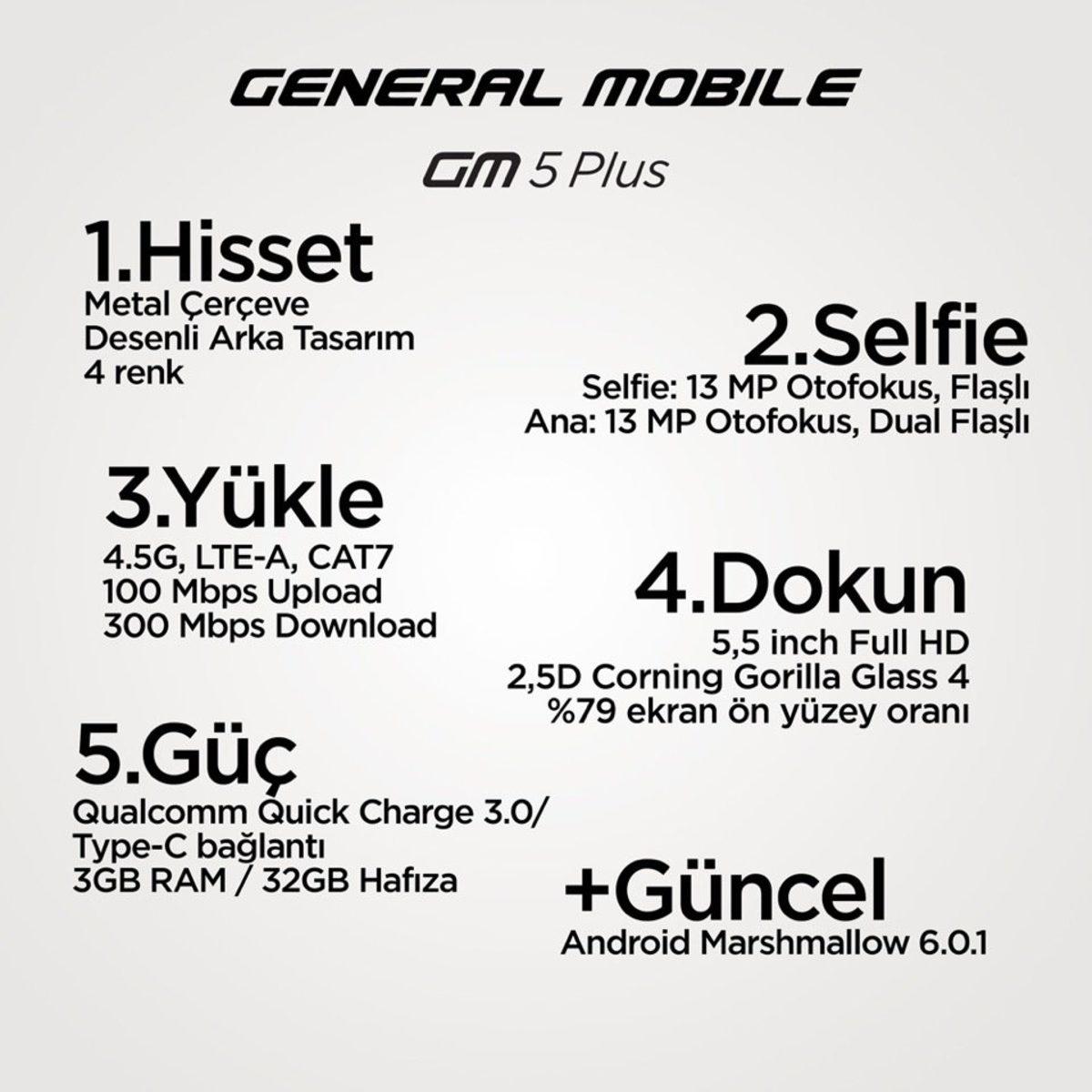 General Mobile’ın Yeni Bombası GM 5 Plus Duyuruldu!