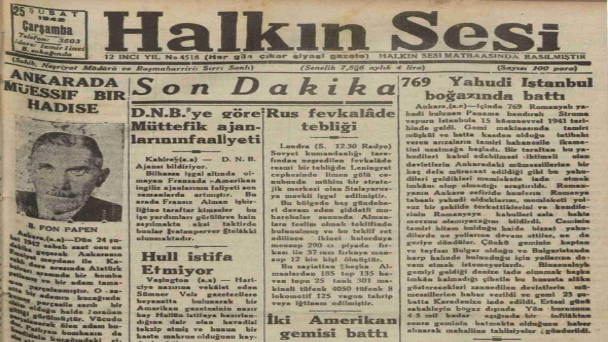 82 Yıl Önce İstanbul’a Gelen ’Struma Gemisi’nin Asla Unutmayacağınız Trajik Hikâyesi