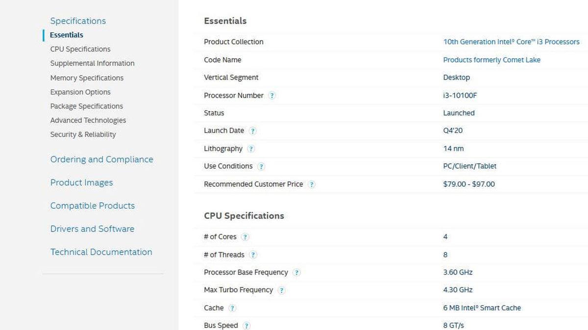 Intel, Sessiz Bir Şekilde Bütçe Dostu 10. Nesil i3-10100F İşlemcisini Piyasaya Sürdü