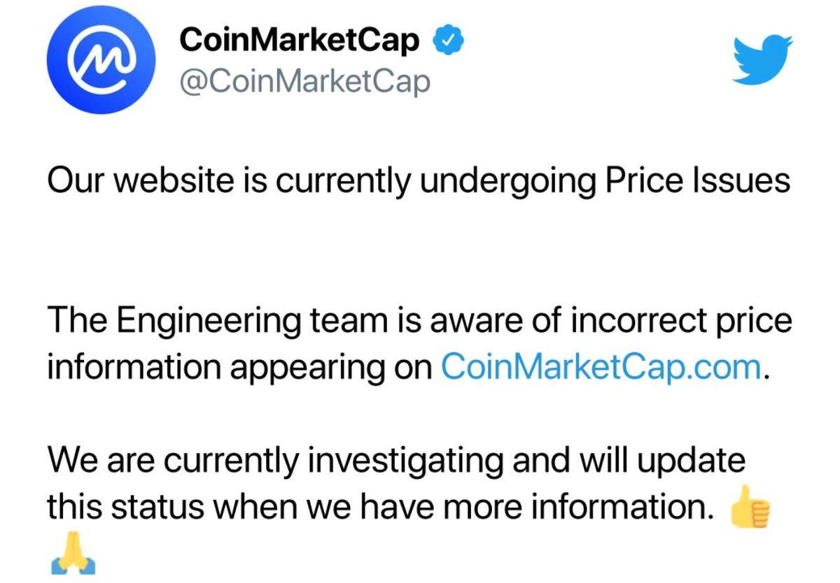 Kullanıcılar Anlık Olarak ’Milyarder’ Oldu: CoinMarketCap’te Kripto Paraların Değeri Piyasa Değerinin Üstünde Gözüküyor