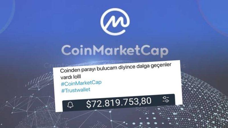 Kullanıcılar Anlık Olarak ’Milyarder’ Oldu: CoinMarketCap’te Kripto Paraların Değeri Piyasa Değerinin Üstünde Gözüküyor