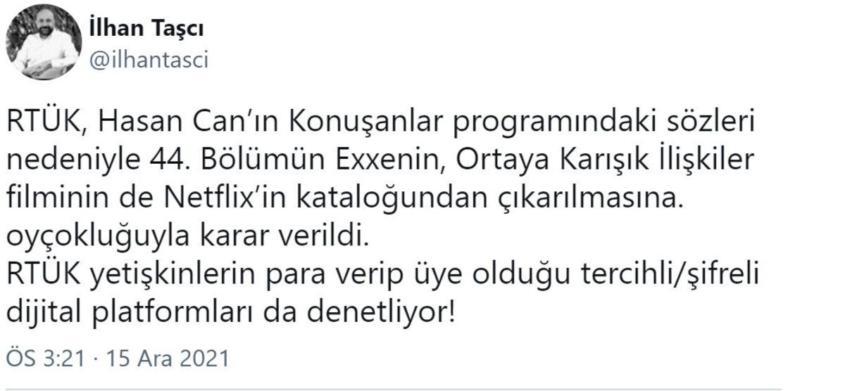 RTÜK, Hasan Can Kaya’nın ’Konuşanlar’ Programı Hakkında Kararını Açıkladı (Netflix’e Bir Ceza Daha Geldi)