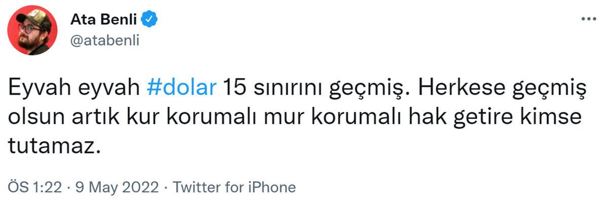 SON DAKİKA: Dolar, Yeniden 15 TL’yi Gördü!