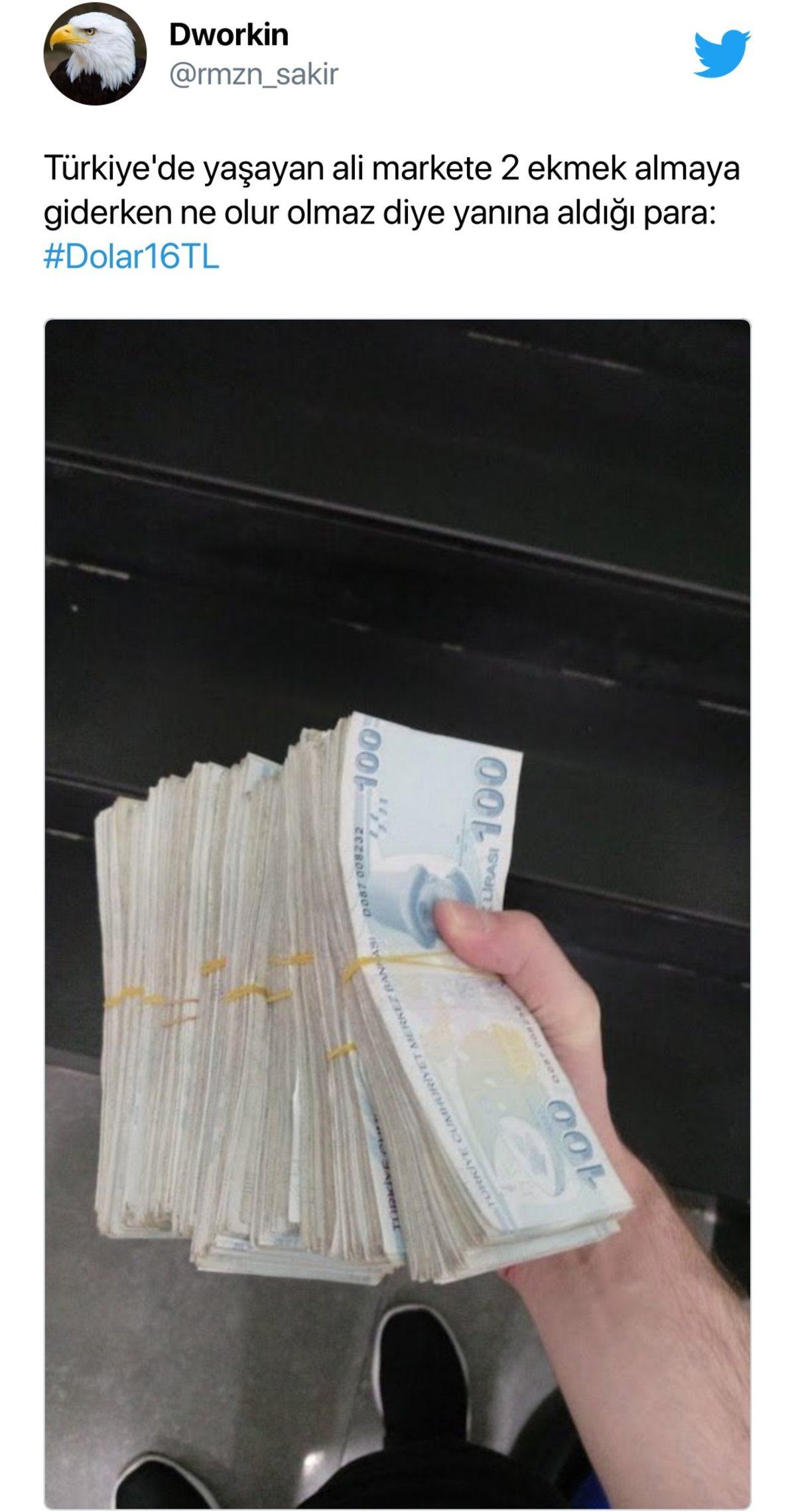 SON DAKİKA: Güne Rekorla Başlayan Dolar, 16 TL’yi Geçti